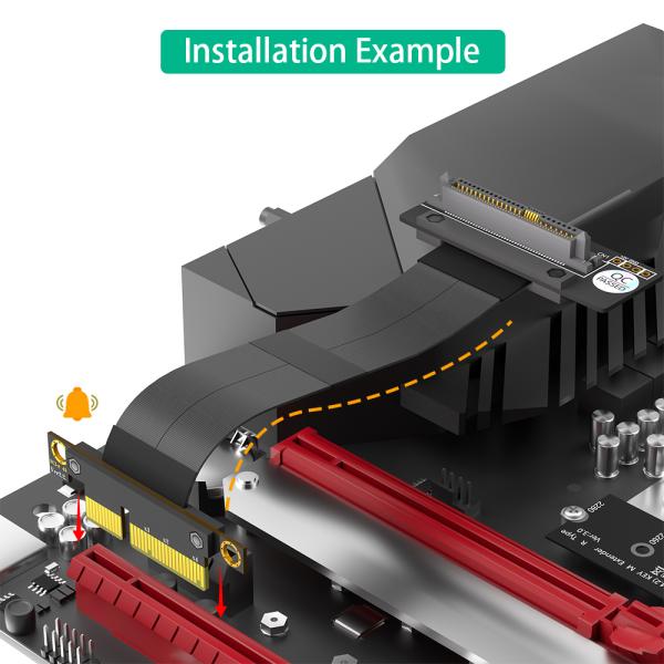 SFF-8639 U.2 to PCIe 3.0 4X Extender Cable for NVMe SSD