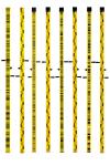 Barcoded Metric Grade Rod 2m Measuring Pole Height Stick