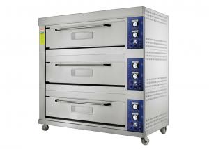 China Large Capacity Gas Baking Ovens with Stainless Steel Housing Toughened Glass Door wholesale