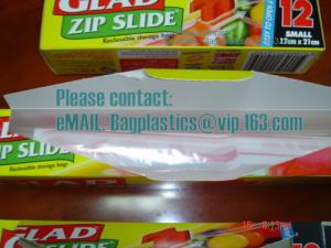 China Slide Seal Food Storage Bag, Gallo, Quart, American value, drug store, Zip lock, zipper seal wholesale
