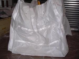 China Gravel Bulk Large Piping Bags With 2500lbs Capacity , White Color wholesale