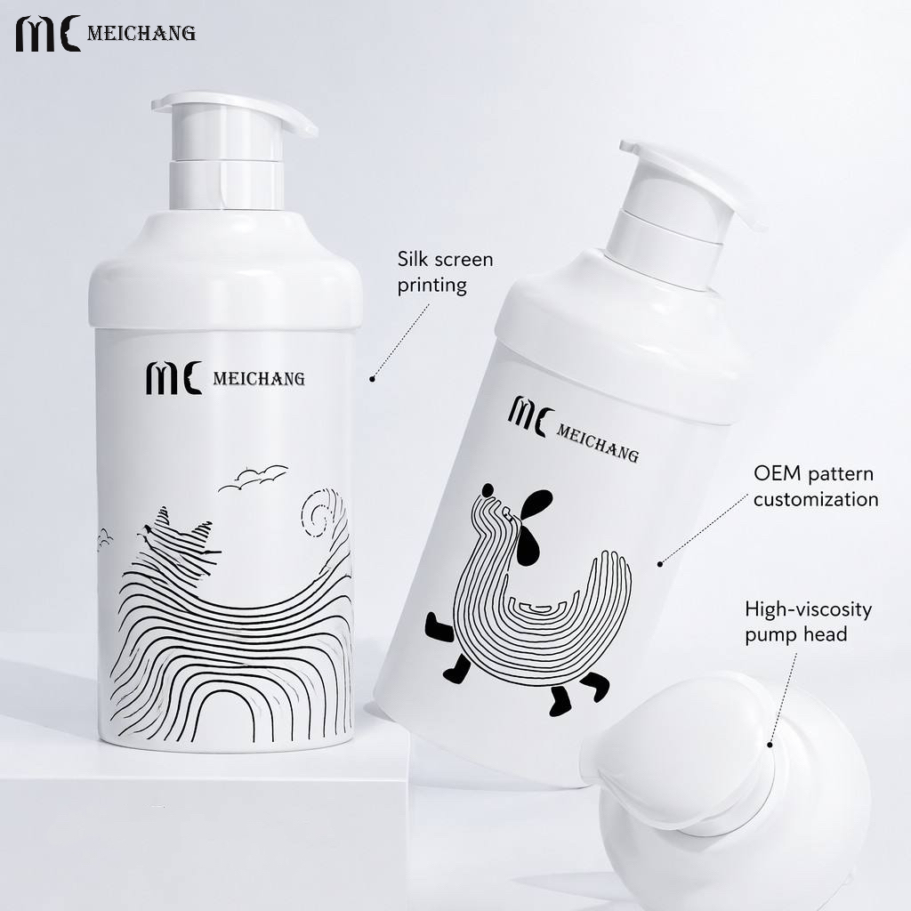 300-1000ml Large Capacity PP Airless Lotion Pump Bottle for High Viscosity Shampoo & Maternity Care Packaging（MC-200）