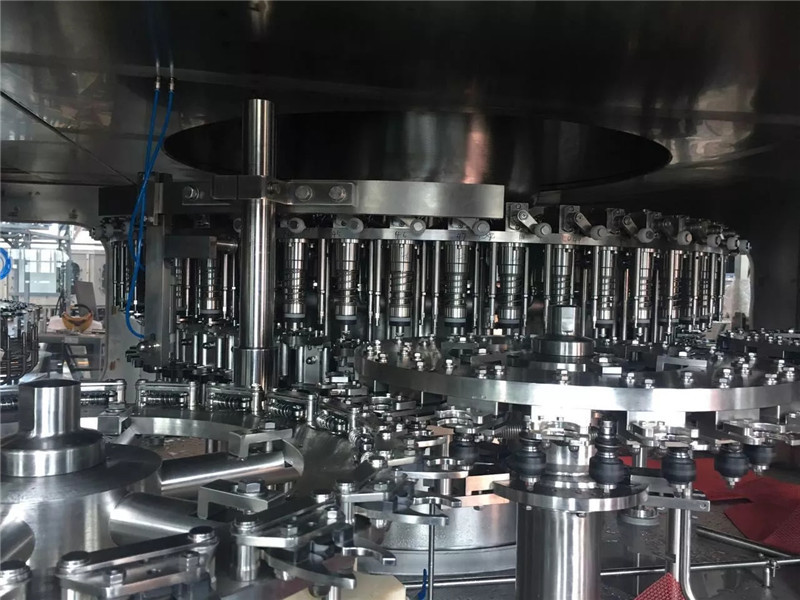 Silver Gray Automatic Aseptic Rotary Bottle Filling Machine