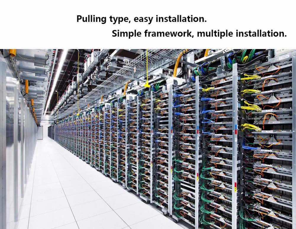 Cold Rolled Steel 1U 19" SC Fiber Optic Patch Panel 24 Port