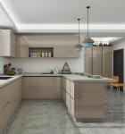 Alder Wood Pantry Modern Kitchen Cabinet Plywood Carcasses