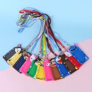 China Non-Toxic Silicone ID Badge Holder for Office School ID Credit Cards Proximity Key Cards License wholesale