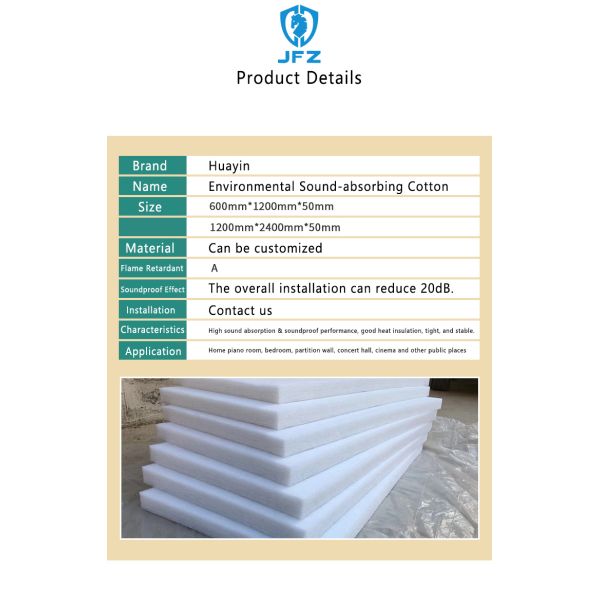 Heat Insulation Polyester Wool Building Material For Room Decor