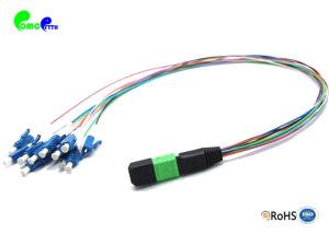 China Fanout 0.9mm MPO Trunk Cable MPO Male to LC UPC SM 12F 12 Color Cable LSZH Multifunctional Senko wholesale