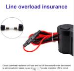 FCC 12V Motorcycle Phone Charger Kit , 2A Motorcycle Usb Adapter