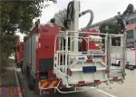 4x2 Drive 25 Meters Working Height Aerial Ladder Fire Truck Short Adjust Time