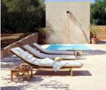 Customized Luxury Pool Teak Wood Lounge Chair With Wheels Lesiure Bed