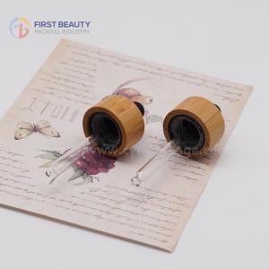 China Natural Color Bamboo Dropper Caps 5000pcs Child Resistant 18/410 20/400 wholesale