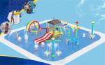 Family Splash Zone Waterpark Children Commercial Water Play Equipment 20m Dia