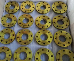 China Durable Steel Slip On Flange In Different Sizes Yellow Paint wholesale