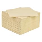 100 Count Odorless Brown Paper Napkins , Natural Color Serviettes For Weddings