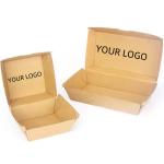 Burger Packaging Box Eco-friendly Customized Biodegradable Kraft Paper Fast Food