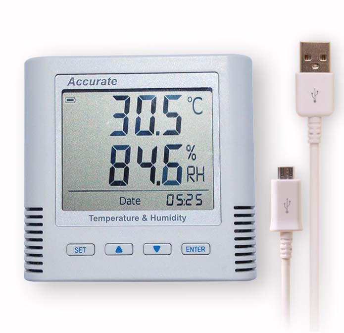 2016 New Product high accuracy temperature and humidity recorder