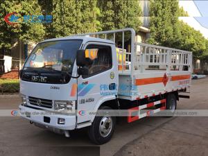 China 5 Ton Dongfeng LPG Gas Cylinder Delivery Truck With 1 Ton Lifting Platform wholesale