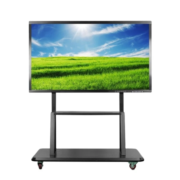 80W Android Black Interactive Whiteboards Display Wall Mounted 350cd/M2