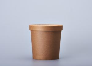 China 12oz 16oz Hot Paper Soup Cups , Takeaway Coffee Cups With Lids For Restaurant wholesale