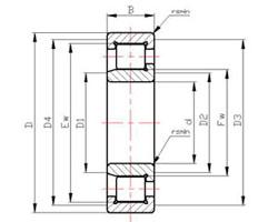 SL series ZSL1923 Series ZSL192306 Cylindrical Roller Bearings with stopping