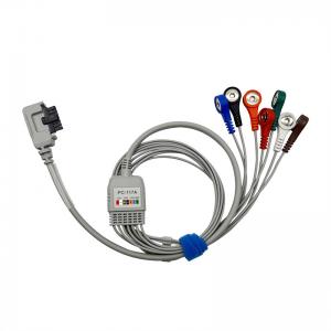 China North East 7 Lead Holter Cables With Snap End 0.9m TPU Jacket wholesale