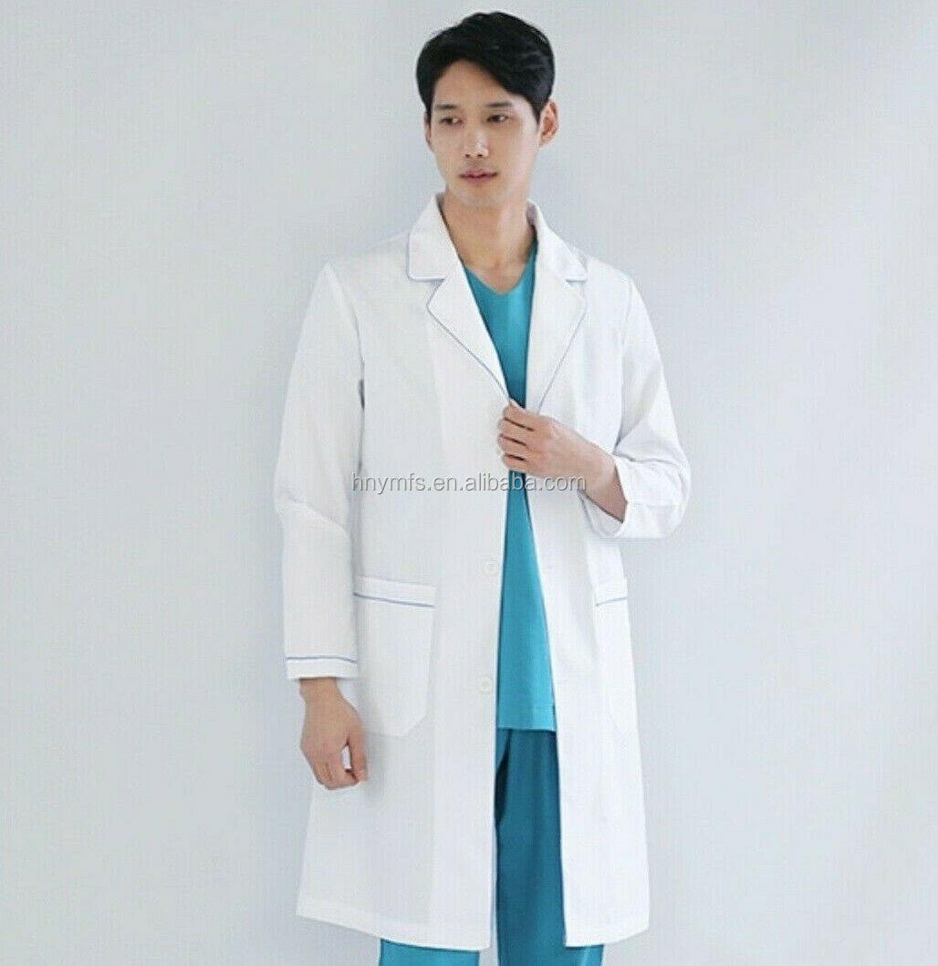 Comfortable Morden Designed Medical Lab Coat Woven Fabric For Women