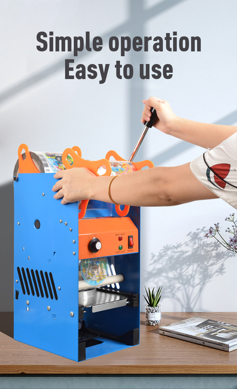 High Cost Performance Milk Tea Cup Sealer Machine with Adjustable Settings 8 KG Capacity