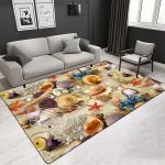 Nature Landscape 3D Printed Modern Polyester Fiber Living Room Carpet Hotel Area