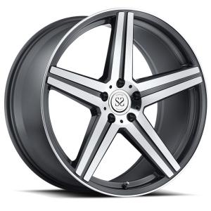 China 5*114.3 gray machine face customs 1 piece forged alloy wheel rim for Lexus wholesale