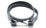 Leather Bracelet, Stainless Steel Clasp
