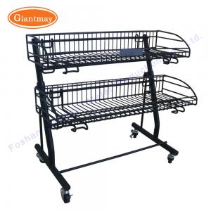 China Countertop Metal Stands Wire Mesh Baskets Tabletop Display on sale