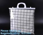 Clothes Storage Bag, Makeup Organizer With Reinforced Handle, Vinyl Storage Bags