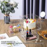 Acrylic Display Boxes Clear Cube Riser Transparent Display Cases For Collectible