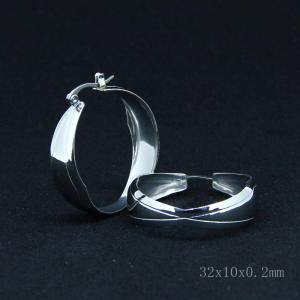 China Classic 316L Stainless Steel Fashion Jewelry Earrings Hoops Earrings LEH113 wholesale