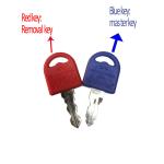 Plastic Key Cap Chrome plating Black Metal Cabinet Locks