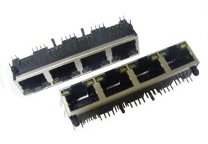 China RJ45 connector 1*4 +LED wholesale