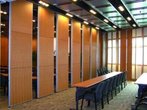 China Acoustic Sliding Folding Partition Walls , Anti Noise And Fire Resistant Wall Panels wholesale