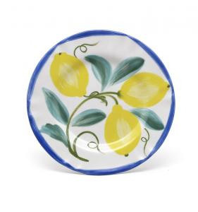 China Customized Garden Modern Fruits Lemon Printed Dessert Plates Dinner Plate Sets Ceramic on sale