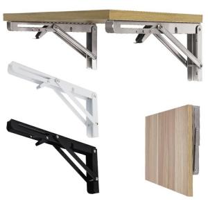 China Triangle Adjustable Table Bench Support Folding Brackets for 90 Degree Wall Mounting on sale