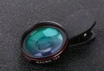Customized Logo Mobile Phone Macro Lens For Iphone / Samsung / HTC Black