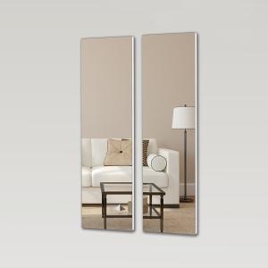 China Wall Mounted Full Body Frameless Makeup Mirror 3mm Thick wholesale