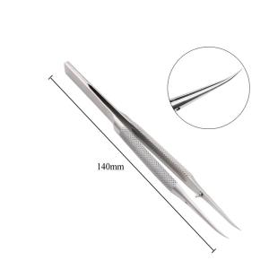 China Precision titanium alloy fly line fingerprint tweezers for phone cooper wire repair clip jumper line 0.02mm wholesale