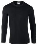 Casual Unisex Black Plain T-Shirt Custom, Wholesale Full Sleeve Shirts for Men,