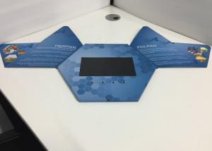 China Hot selling unique design hexagon video greeting card 7inch Hexagon Video Brochure for advertising wholesale