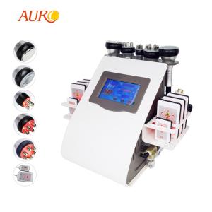 China Laser Fat Removal Lipo Cavitation Machine 6 In 1 Radio Frequency Skin Tightening Device wholesale