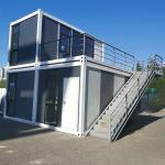 18mm MGO Board Detachable Container Houses for Living supported by PVC Sliding
