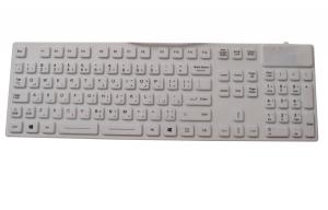 China IP68 washable silicone medical customs keyboard with full keyboard size for Arab cyber on sale