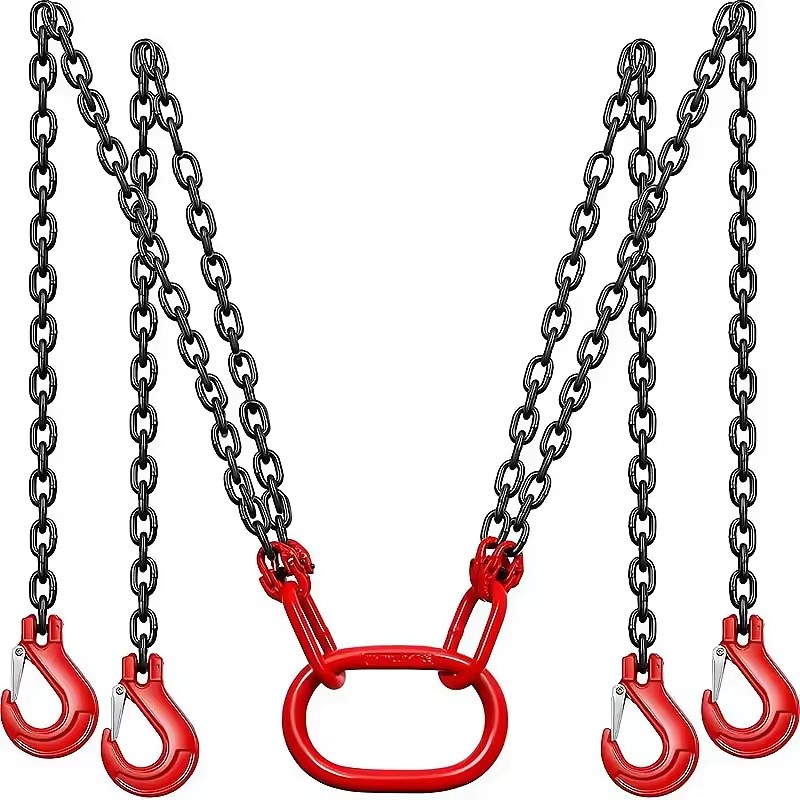 Double Hook Four Hook Sling Ring Lifting Chain Sling for Heavy-Duty Construction