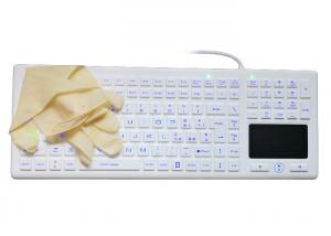 China Backlighting Medical Touch Keyboard In German With Washable Computer Keyboard on sale
